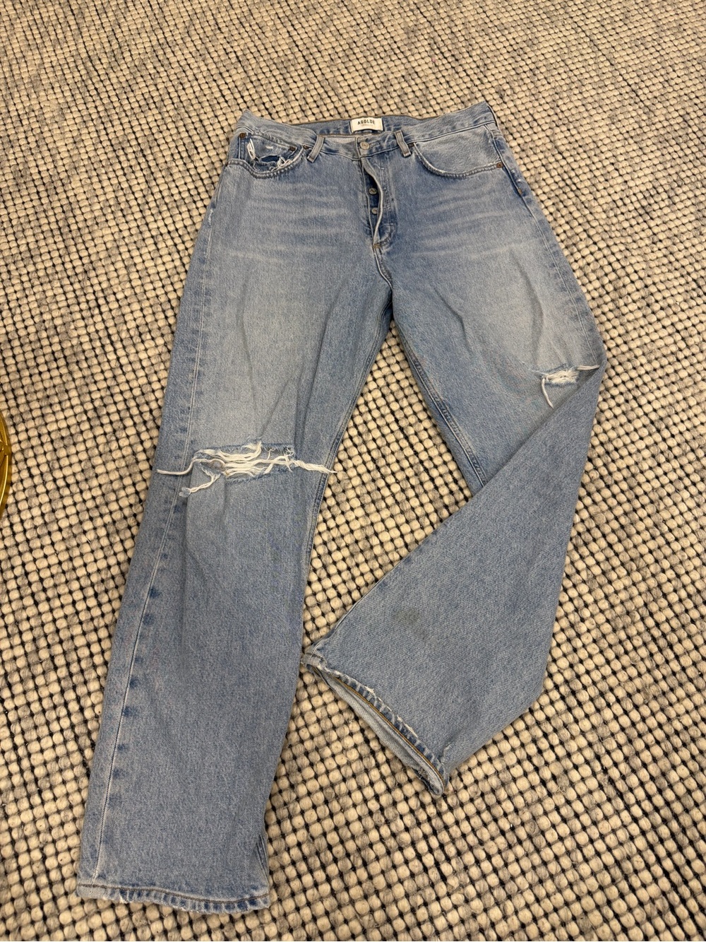 Agolde 90s distressed mid rise jeans